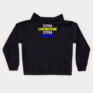 Extra Chromosome Extra Awesome - Down Syndrome Awareness Kids Hoodie